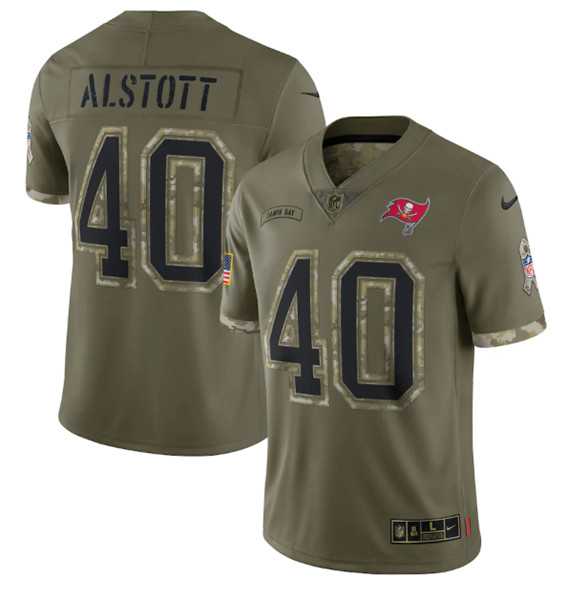 Men's Tampa Bay Buccaneers #40 Mike Alstott 2022 Olive Salute To Service Limited Stitched Jersey,We sell and wholesale Men's Tampa Bay Buccaneers #40 Mike Alstott 2022 Olive Salute To Service Limited Stitched Jersey on line form chian!